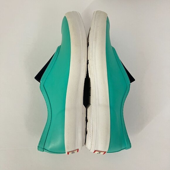 Hunter Plimsoll Waterproof Green Slip On Flats Boat Rain Shoes UK‎ 4 / US 6 - Picture 7 of 13